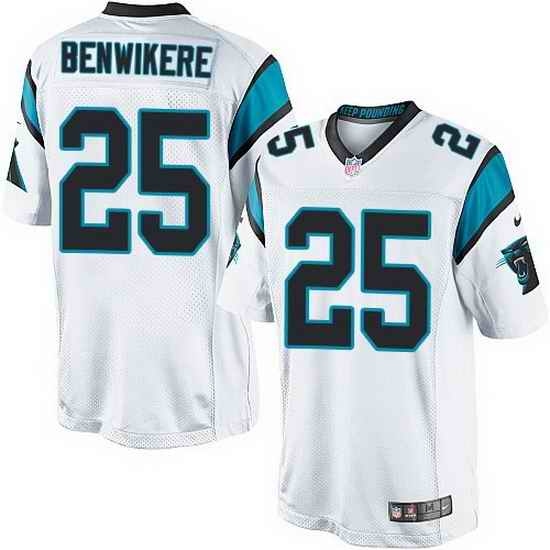 Nike Panthers #25 Bene Benwikere White Team Color Mens Stitched NFL Elite Jersey